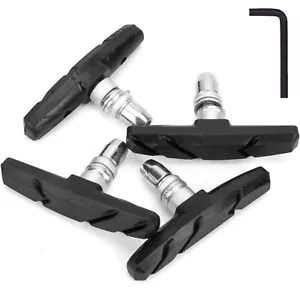 2 Pairs Bike Brakes Pads Set, 70mm for Cruiser MTB Mountain Bicycle Universal... - Picture 1 of 6