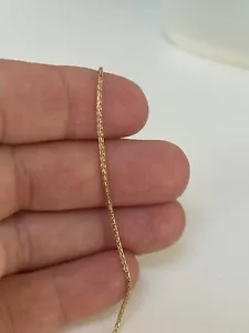 14K Yellow Gold Chain Bracelet 7” long 1.22 Grams Worn Once - Picture 1 of 5