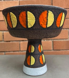 Rare Vintage Rosenthal Netter Bitossi Chalice Bowl Mid Century Modern Italy Disc - Picture 1 of 13