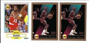 1990-91 Fleer Mitchell Wiggins RC Houston Rockets Lot Florida State FSU - Bild 1 von 2