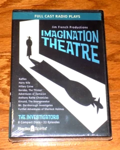 Imagination Theatre The Investigators 8 CD 22 Episodes Full Cast Radio Plays NEW - Picture 1 of 3