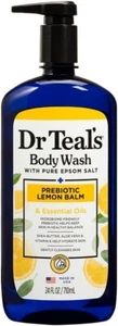 Dr Teal's Body Wash With Pure Epsom Salt Lemon Balm Cleanses Skin - 710ml - Picture 1 of 3