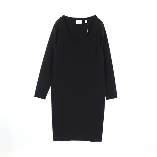 OFFERTA BURBERRY abito maglia manica lunga viscosa nero taglia L donna usato quas comeo