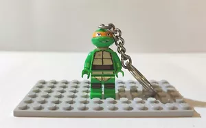 Lego Minifigure Ninjago Teenage Mutant Ninja Turtles Michalangelo Keychain - Picture 1 of 1