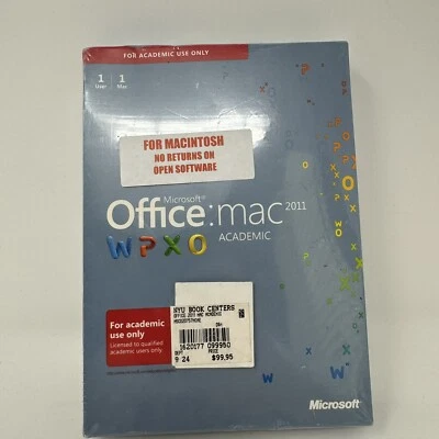 Microsoft Office 2011 Mac Full Version Academic Brand New Sealed - Image 1 of 3