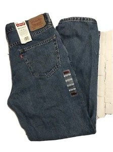 Levi’s 36x32 Jeans Mens Levi’s 550 relaxed Tapered Leg Blue NWT - Picture 1 of 6