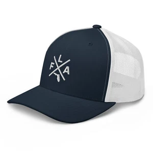 Retro Florida Trucker Mütze Mesh FLA Cross Trucker Cap - Bild 1 von 14