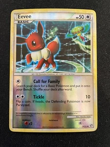 Eevee 48/90 Reverse Holo HGSS Undaunted Pokemon Card - LP - Picture 1 of 2