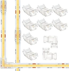 10pcs* 5mm LED Light Strip Solderless Connector Transparent Does Not Block Light - Picture 1 of 12