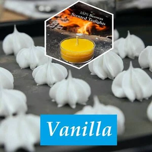 Vanilla Scented Beeswax Tealight Candles, Tea Light, All Natural, Vanilla Bean - Picture 1 of 2