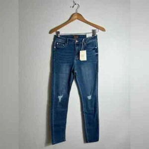Neu Mother Blue Distressed Skinny Ankle Jeans 29 - Bild 1 von 7