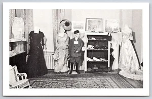 Peoria Illinois ~ Historical Society ~ Flanagan Mansion viktorianisches Interieur ~ 1960er schwarzweiß - Bild 1 von 2