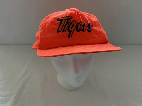 VTG Neon Orange Detroit Tigers Ball Park Franks Snapback Hat Very Clean SGA? Cover