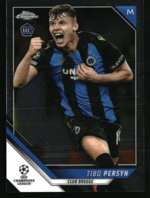 Tibo Persyn 2022 Topps Chrome UEFA Champions League #40 RC Soccer Card - Image 1 of 2