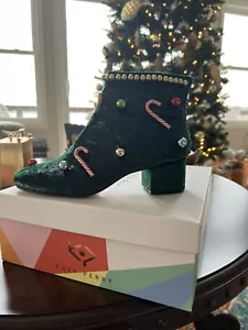 Katy Perry The Caine Garland Christmas Green Boots HTF Size 8.5 NIB - Picture 1 of 1