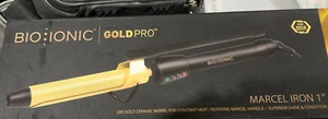 Bio Ionic Gold Pro 24K Ceramic Marcel Curling Iron 1" - Picture 1 of 2