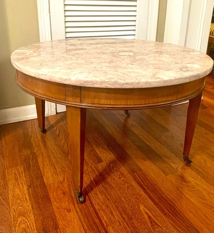 Vintage Mid Century Marble Top Coffee Table Cover