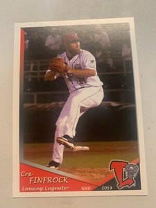 Cre Finfrock Card 2019 Lansing Lugnuts Team Card