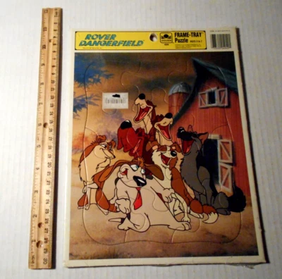 Vintage 1991 Warner Bros Rover Rodney Dangerfield Frame Tray Puzzle New sealed - Image 1 of 4