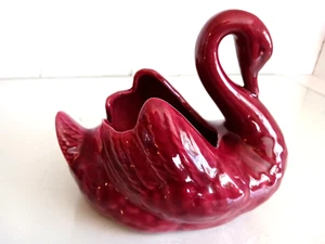 MCM Signed Berry Swan Planter/Vase Artistic Potteries Los Angeles California 6" - Picture 1 of 9
