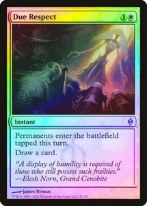 Due Respect FOIL NM/LP New Phyrexia - Picture 1 of 1