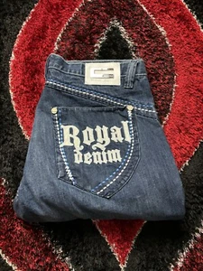 VTG Coogi Heritage Jeans Australia Denim Embroidered Script Baggy Hip Hop 42x35 - Picture 1 of 9