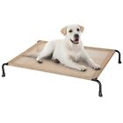Outdoor Elevated Dog Bed, Cooling Raised Dog Cots Beds With No-Slip Feet, Dur...