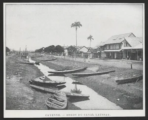 1908  --  GUYANE . CAYENNE BORDS DU CANAL LAUSSAT . 3U096 - Imagen 1 de 1