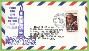 USA 1985 Rakete 'Transit' 23 & 24 aus Vandenberg AFB, Gedenkmünze - Bild 1 von 1