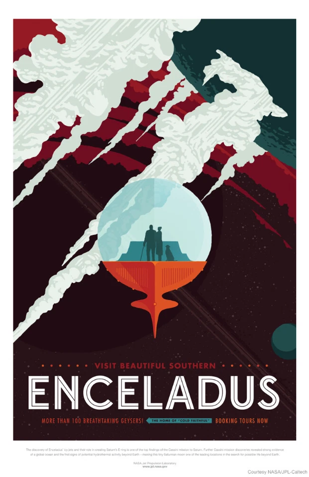 Enceladus Visions of the Future Poster - [11'' x 17''] - Image 1 of 1