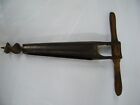 Vintage Auger T Handle Barrel Bunghole Hand Drill Reamer Tool