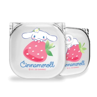 Fundas rígidas transparentes con llavero Sanrio Cinnamoroll Samsung Galaxy Buds2 Pro Live Foto 1 de 4