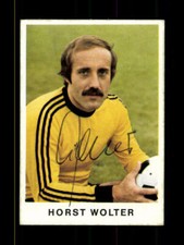 Horst Wolter Hertha BSC Berlin Bergmann collectible picture 1975-76 original signed
