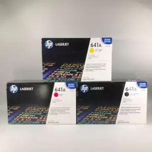 New HP LaserJet Bundle C9723A, C9720A, C9722A Ink Cartridges - Picture 1 of 3