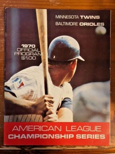 1970 Minnesota Twins American League Championship Series Programm selten EX-MT - Bild 1 von 22