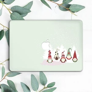 Cute Christmas Gnomes Santa Forest Hard Case For Macbook Pro 13 14 15 16 Air 13 - Picture 1 of 3