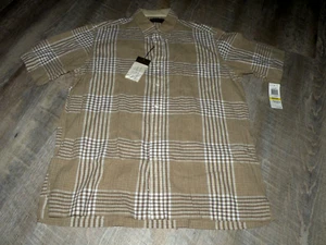 Tasso Elba Men's SS Linen Blend Button Front Shirt Size Medium NWT - Picture 1 of 2