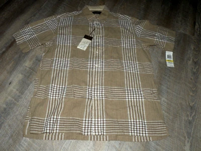 Tasso Elba Men's SS Linen Blend Button Front Shirt Size Medium NWT - Image 1 of 2