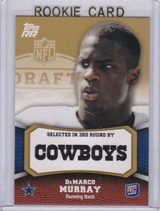 DeMARCO MURRAY 2011 Dallas Cowboys GOLD INSERT ROOKIE Football Card NFL DRAFT LE - Picture 1 of 2