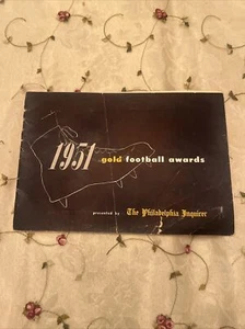 Philadelphia Gold Football Awards 1951 High School Banquet Program Fair - Picture 1 of 7
