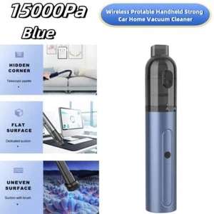 15000Pa Wireless Cordless Handheld Vacuum Cleaner Mini Portable Car Home Blue - Picture 1 of 5