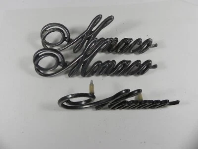 Винтажный оригинальный 1967-1978 Dodge Monaco автомобиля эмблема значок набор из 3 - Изображение 1 из 4