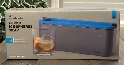 Bandeja molde esfera de hielo redonda moderna transparente para conejo hace 4 hielo cristalino Foto 1 de 4