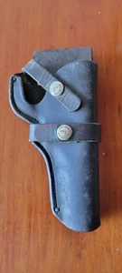 Antique Bucheimer Leather Revolver Holster – Vintage Right-Handed Belt Carry - Picture 1 of 3