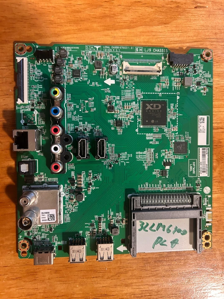 MAIN BOARD EBT66120461 EAX68167602 (1.0) LG 32LM6300PLA - Image 1 of 1