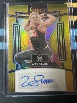 2024 PANINI SELECT WWE ZOEY STARK GOLD AUTO #4/10 SSP  - Image 1 of 2