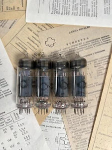 4 x 6F3P / 6BM8 / ECL82 Svetlana tubes NOS! GOLD GRID! OTK! - Picture 1 of 3