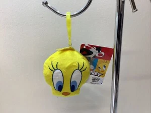 Looney Tunes Tweety Pie Plush Keyring Rare Soft Toy Pram Charm Bag Clip Retro 3D - Picture 1 of 6