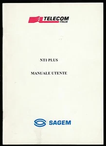 TELECOM ITALIA, NT1 PLUS, MANUALE UTENTE, SAGEM (si vende solo il manuale) - Picture 1 of 2