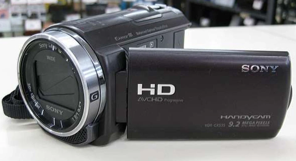 SONY HDR-CX535 HandyCam Digital HD Video Camera Recorder Black Memory 32GB Used - Image 1 of 4